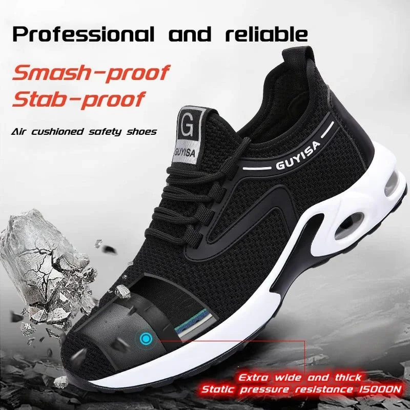 Letclo™ Ultra-Light Breathable Steel Toe Non-Slip Work Shoes letclo Letclo
