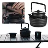 1.3L Outdoor Camping Kettle with Handle Anti-Slip Pot Tourist Cookware Supplies