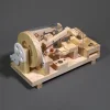 DIY Mortise and Tenon Wooden Marble Run Building Block Toy, Mechanical Model, Educational and Creative Assembly, Handmade Wooden Craft, Home Decoration, and Educational Gift