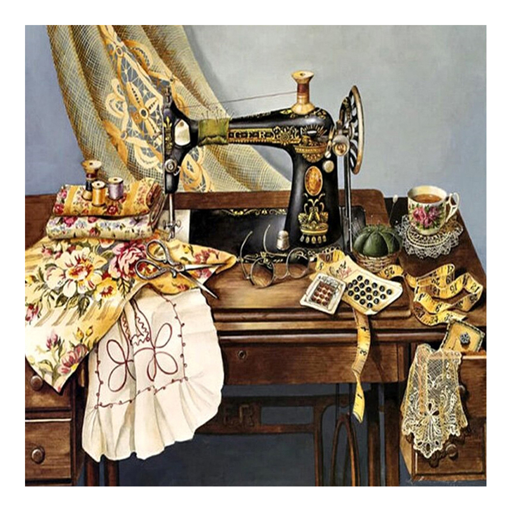 

Sewing Machine - Round Drill Diamond Painting - 50*50CM, 01, 501 Original