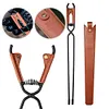 BBQ Charcoal Clips Carbon Steel Long Handle Fire Poker Outdoor Camping BBQ Tools