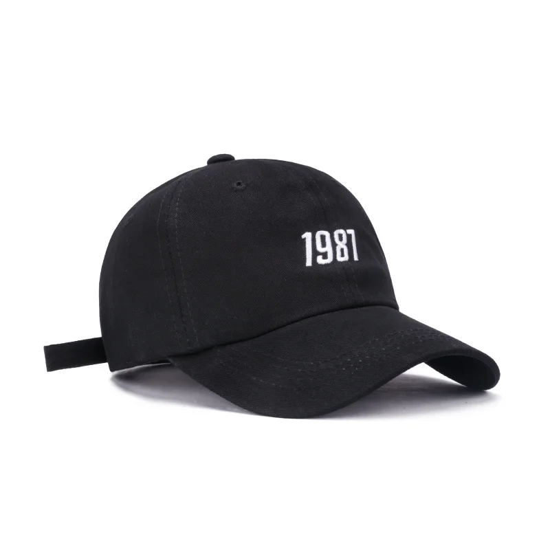 embroidered peaked cap spring summer soft top baseball cap