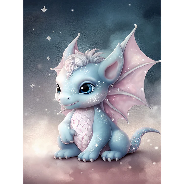 Faerie Dragon-14CT Stamped Cross Stitch-40*50CM(Canvas)