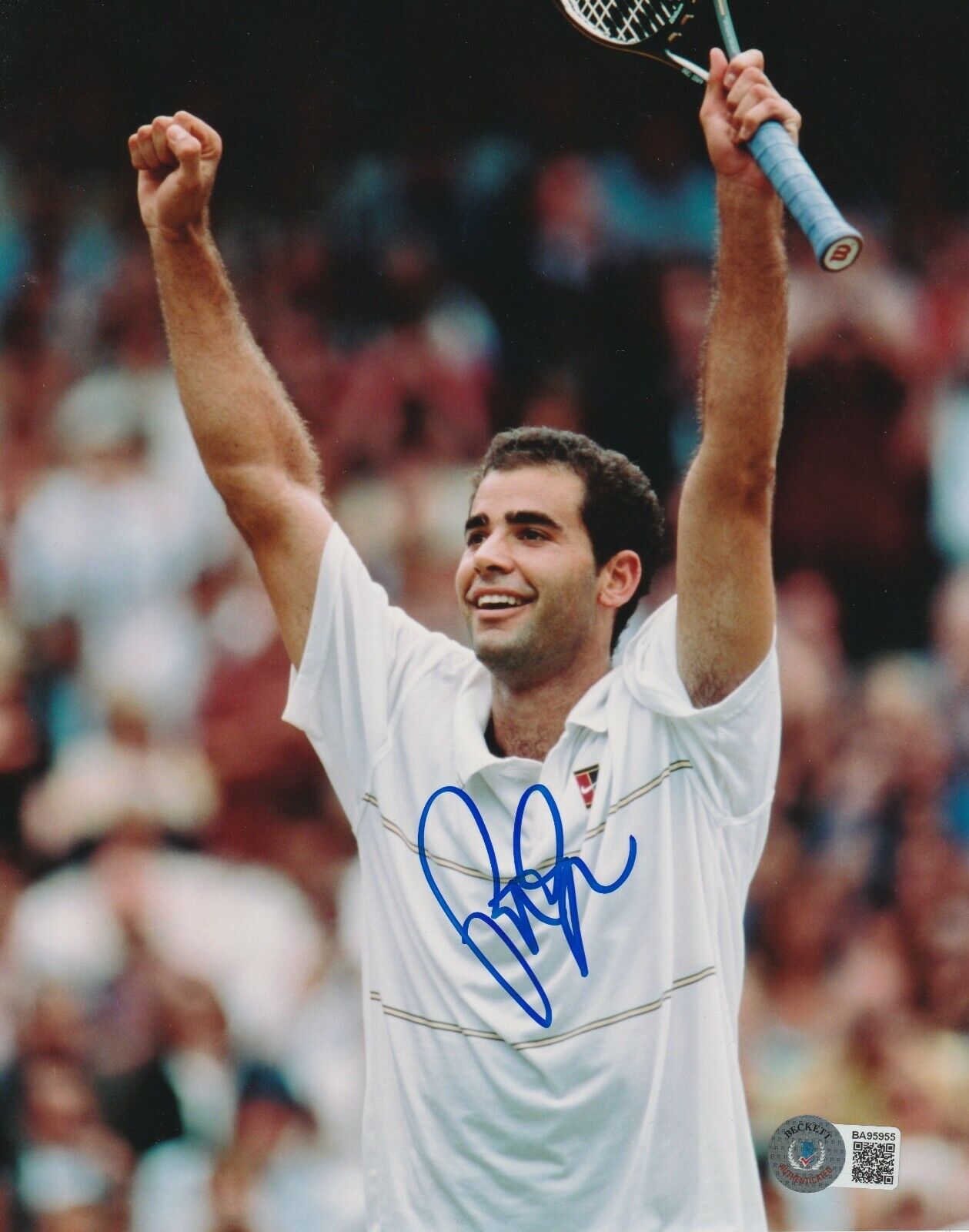 PETE SAMPRAS Signed 8x10 Photo Poster painting w/ Beckett COA (BAS)