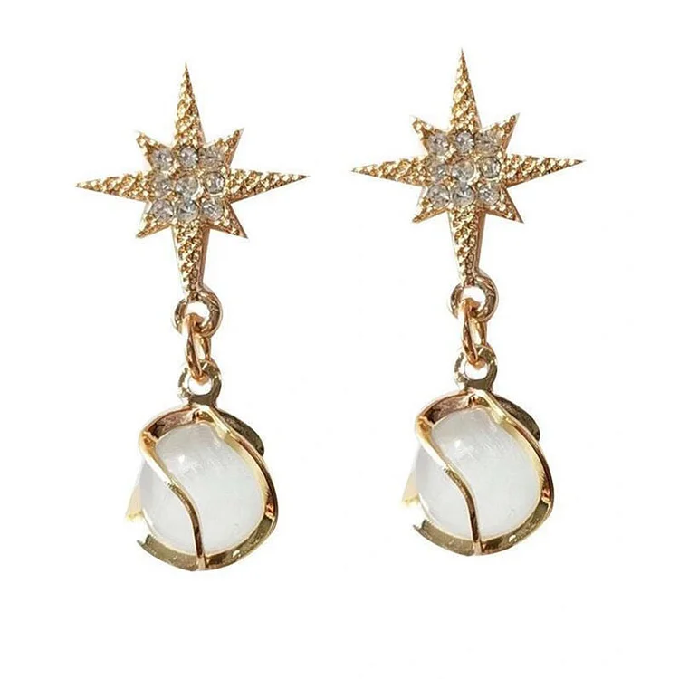 Eight star earrings