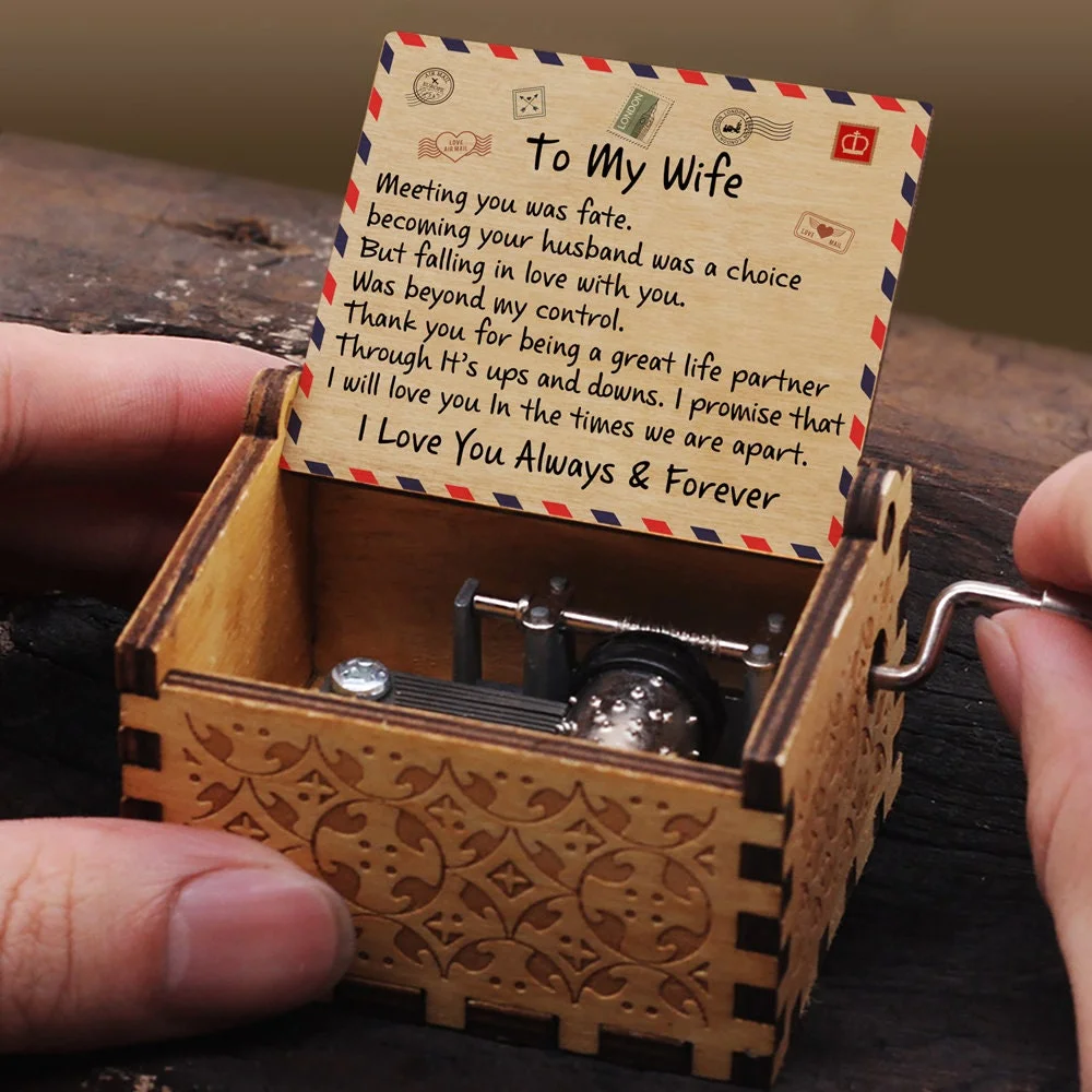 Music Box Gift For Wife From Husband To Wife Music Box Gift I Love You For Wife 2022 Valentine Xmas Birthday Wedding Anniversary Christmas Wife Mother's Day Gift