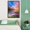 Diamond Painting-DIY Full Round Drill Mountains Fields Flowers(40*60CM)