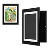 2pcs Kids Artwork Picture Frame with Mat for Kids Drawings Artworks Art Projects