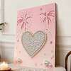 DIY Pearl Painting Love for Home Wall Decor with Frame(40*30cm)