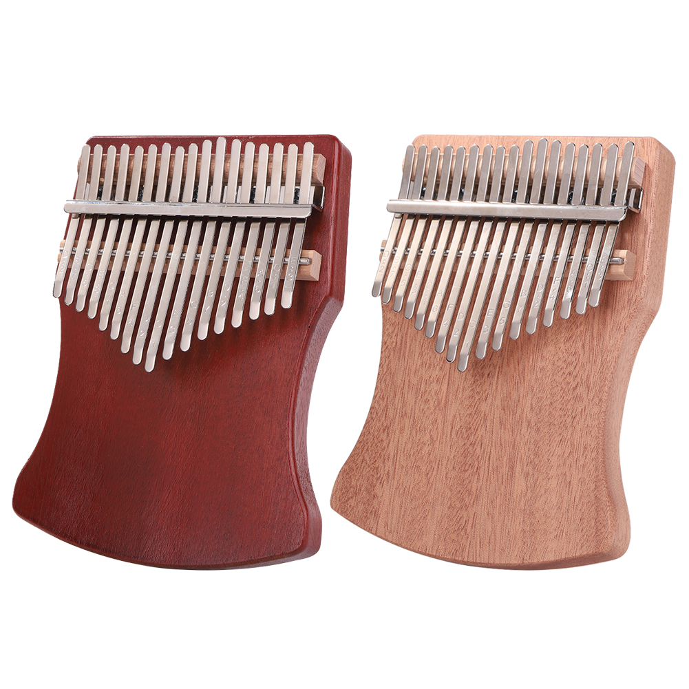 

Portable 17-Key Mahogany Veneer Kalimba Thumb Piano Mbira Sanza Instrument, Coffee, 501 Original