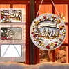 Christmas Snowy Landscape Acrylic DIY Diamond Painting Hanging Pendant