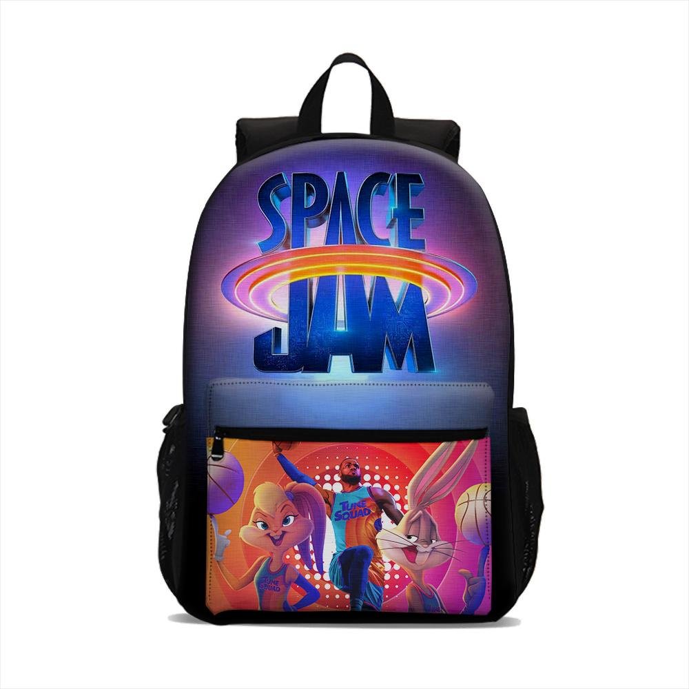 Space Jam A New Legacy Backpack Laptop Bag Lightweight Large Capacity Schoolbag Outdoor Travel Bag Kids Adults Use 18 inch