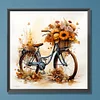 Diamond Painting -5D Full Round Drill Vintage Bicycle Bouquet