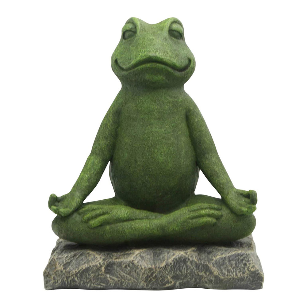 

15*12*9CM - Art Sculpture - Yoga Frog, 501 Original