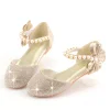 Girls Flat Heels Princess Sandals Dance Fashion Party Shoes