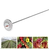 Garden Compost Temperature Monitor Probe Stainless Steel Soil Thermometer