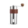 Portable Manual Coffee Grinder 304 Stainless Steel Adjustable Settings Hand-Cranked Conical Grinding Disc For Precision Brewing