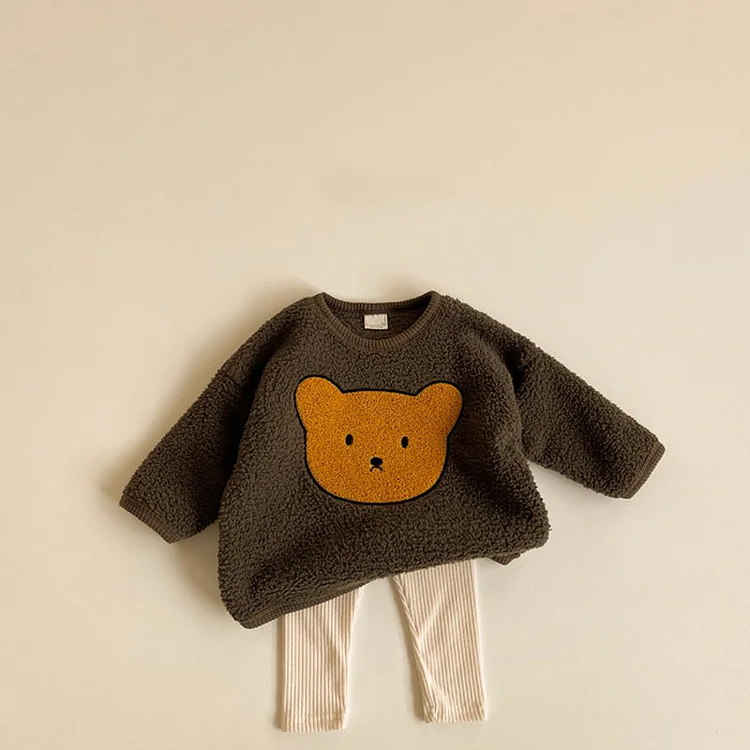 Baby Bear Embroidered Sweatshirt
