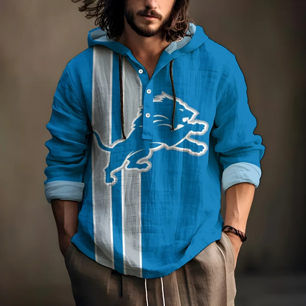 Unisex Casual Loose Stitched Print Hoodie