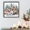 (50*50cm)Christmas House - Full Round Drill Diamond Painting