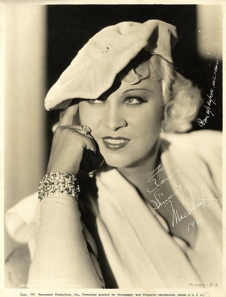 MAE WEST Signed Photo Poster paintinggraph - Beautiful Film Star Actress - preprint