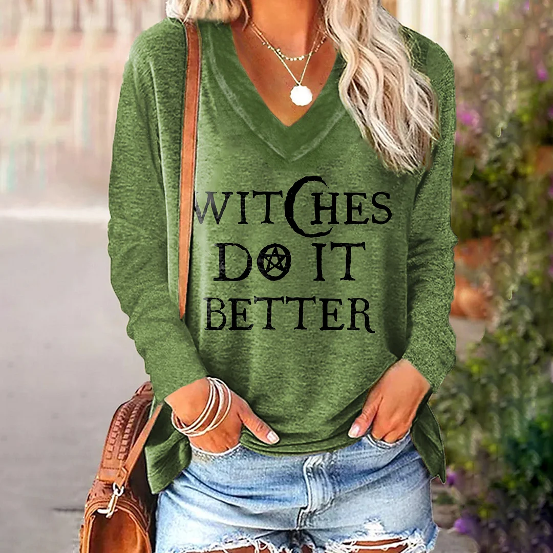Get A Taste Of Religion... Lick A Witch Printed Women's T-shirt