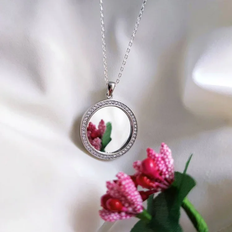 For Love - S925 You are Beautiful Mirror Necklace