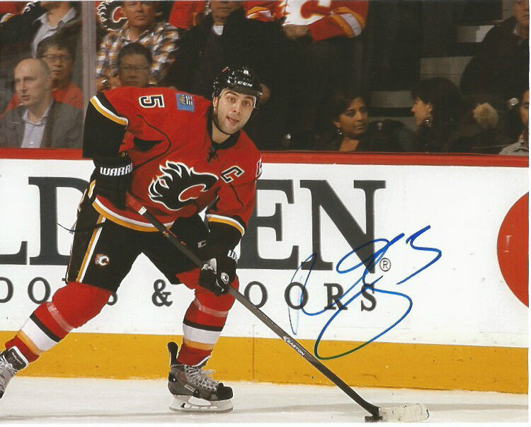 Calgary Flames Mark Giordano Autographed Signed 8x10 NHL Photo Poster painting COA F