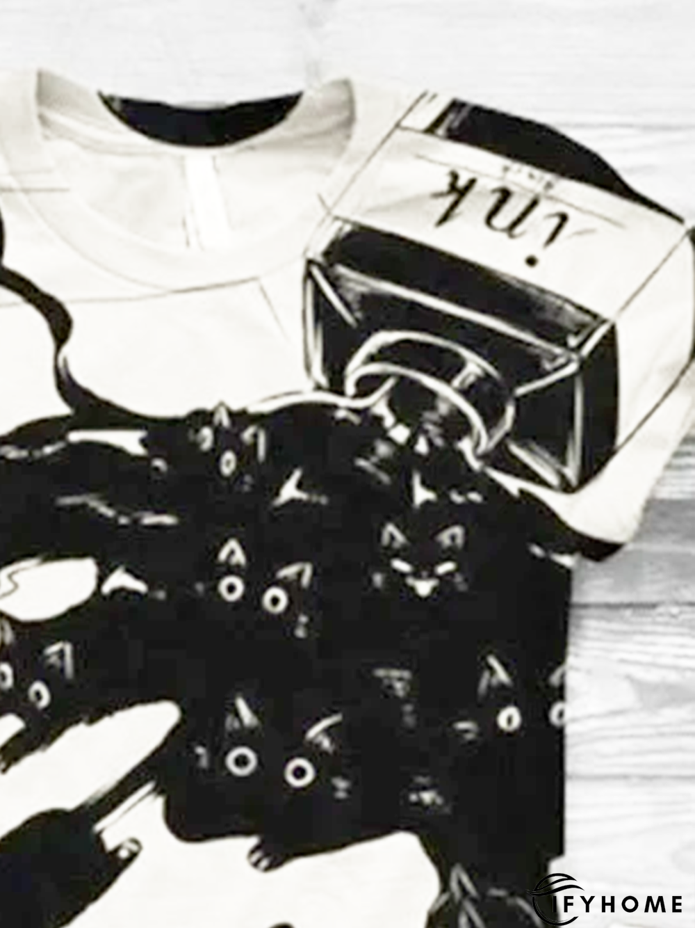 Women Casual Crew Neck Short Sleeve Animal T-shirt | IFYHOME