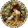 (40*40cm)Retro Girl - Full Round Drill Diamond Painting