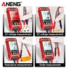 9999 Counts Capacitance Auto Range True RMS NCV LED Digital Multimeter (Red)