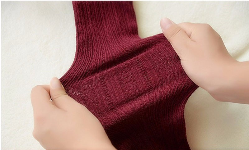 Ootddress Autumn Winter Women's Skinny Slim Stretch Knitted Leggings Solid High Waist Ribbed Warm Pants Sexy Trousers 2025Fashion