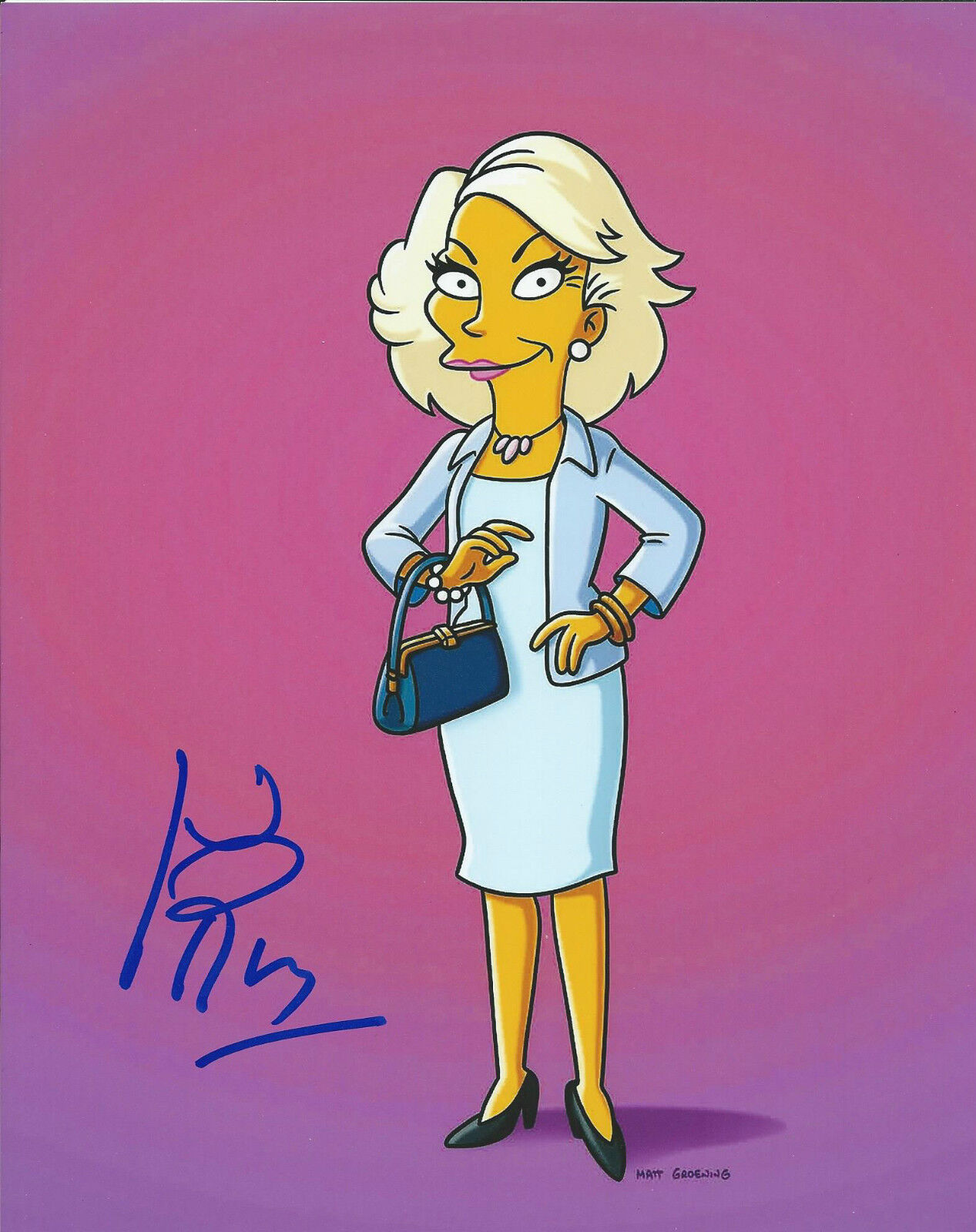 **GFA The Simpsons * JOAN RIVERS * Signed 8x10 Photo Poster painting MH1 COA**