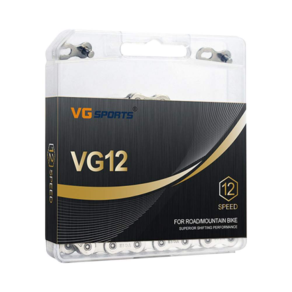 

Vg Sports Bicycle Chain 12 Speed 126 Links Mtb Road Bike Half Hollow Chain, 501 Original