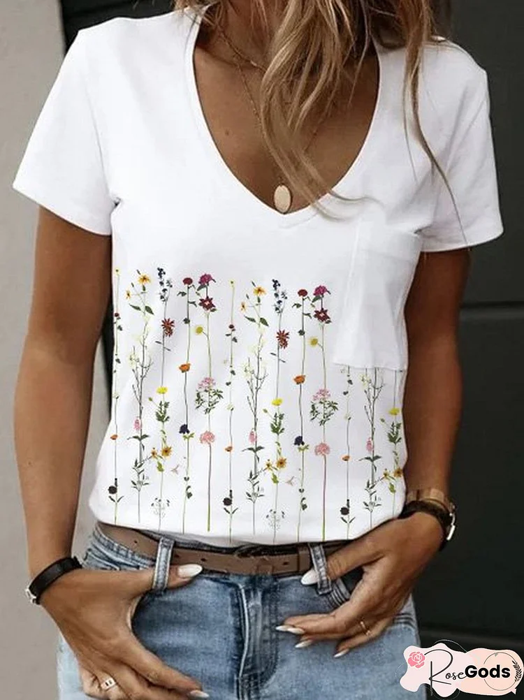 Short Sleeve Floral T-Shirt