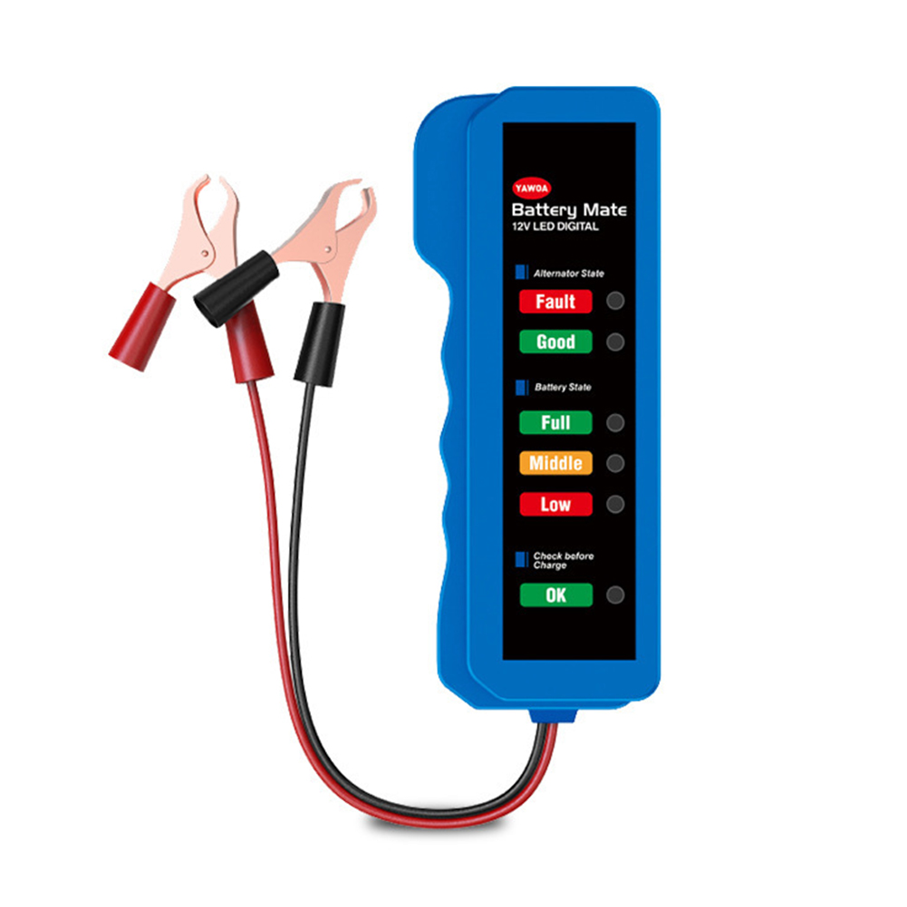 

Car Battery Detector 6 Led Display Digital Test Tool Truck Loading Tester, 501 Original