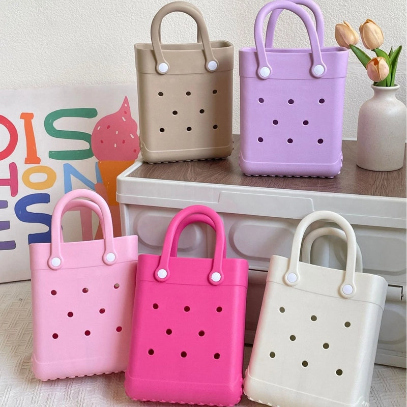 Women's EVA Solid Color Streetwear Square Open Square Bag