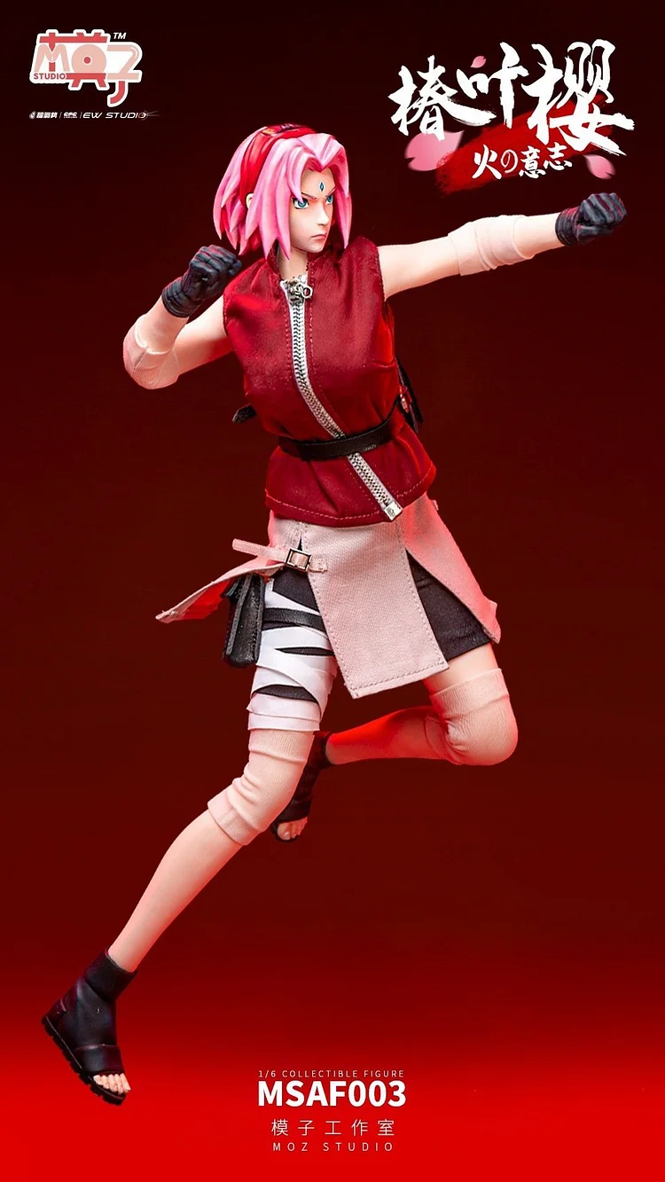 MOZ STUDIO MSAF003 1/6 Naruto Haruno Sakura Action Figure Model