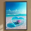 Diamond Painting-DIY Full Round Drill Love Beach