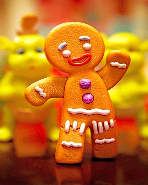 

Gingerbread – Paint By Numbers - 40*50CM, 501 Original