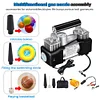 12V Car Tire Inflator 150PSI Dual Cylinder Tire Inflator Portable Air Compressor