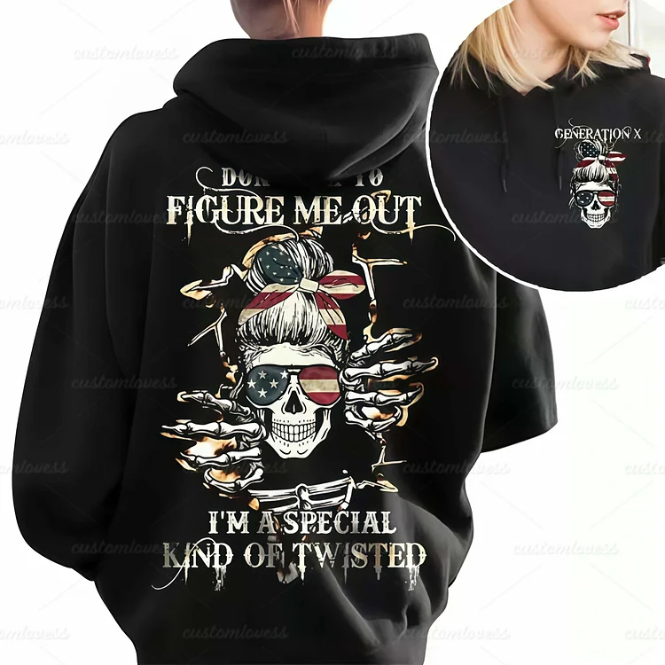 Custom Don't Try To Figure Me Out Hoodie