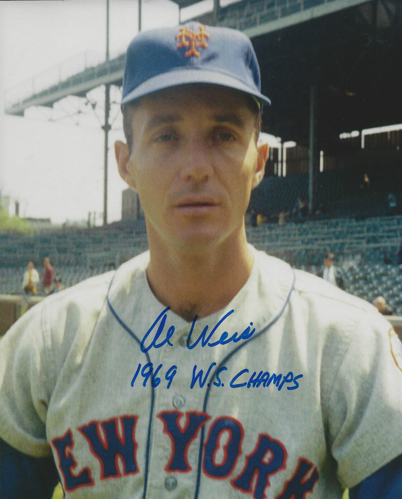 Signed 8x10 AL WEIS NEW YORK METS Autographed Photo Poster painting - COA