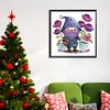 >SALE<5D DIY Partial Special Shaped Drill Diamond Painting Purple Gnome Decor 30x30cm