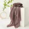 Plain Colors Grey Tassel Hijab Shawl Scarf
