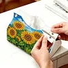 Diamond Painting Sunflower Tissue Box for Kitchen Restaurant Bar Office Party