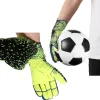 Children Adult football goalkeeper gloves, football gloves with handle Professional goalkeeper football gloves non-slip wear Bre