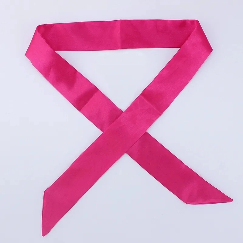 Women’s Minimalist Solid Color Satin Silk Scarves