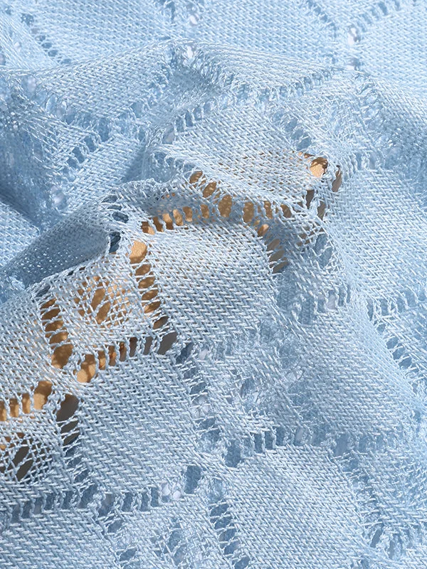 Aonga - Mens See-through Knitted Long-sleeved SweaterI aonga