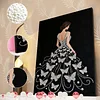Kits d&rsquo;art en diamant en perles DIY pour filles avec cadre 30x40cm pour adultes id&eacute;e de d&eacute;coration int&eacute;rieure